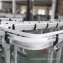 Custom plastic conveyor belts for plastic bottles  transporting